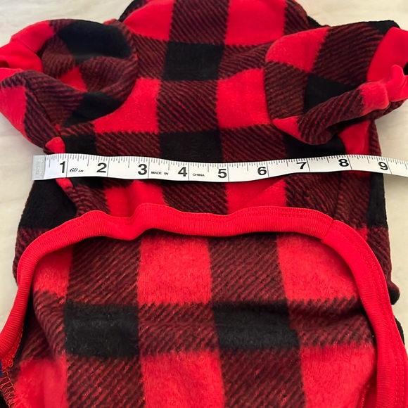 Frisco Dog Plush Cozy Fleeze PJs. Red Plaid. Medium NWT! - Picture 4 of 5